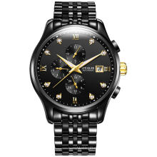 Hommes Sport Business Montre Étanche Marque De Luxe OYALIE Multiple Fuseau Horaire Relogio Masculino Montre En Acier Inoxydable Horloge